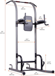 Pull Up Bar, Exercise Equipment, Home Gym Power Tower, Power Station for Pull Ups, Push Ups, Vertical Knee and Leg Raises and Di