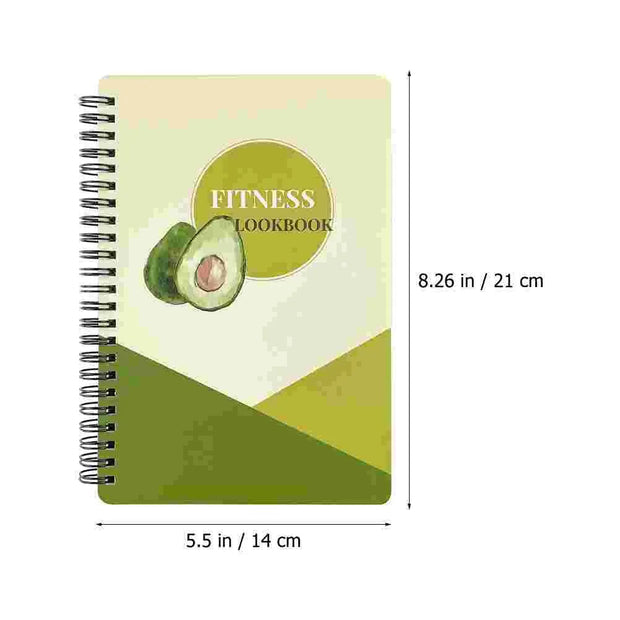 Fitness Notebook Time Management Notepad Planner Schedule Weight Loss Food Journal Planning Paper Writing Spiral Agendas for